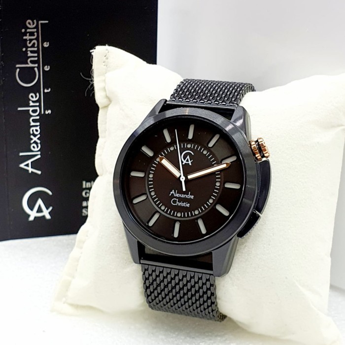 ✅Ori Jam Tangan Alexandre Christie 8632 Original Garansi 1 Tahun Black Terbatas