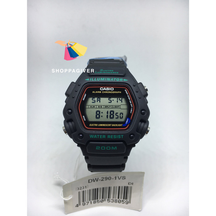 ✅New Original Casio Digital Dw-290-1V Ethan Hunt Mission Impossible Ready Terbaru