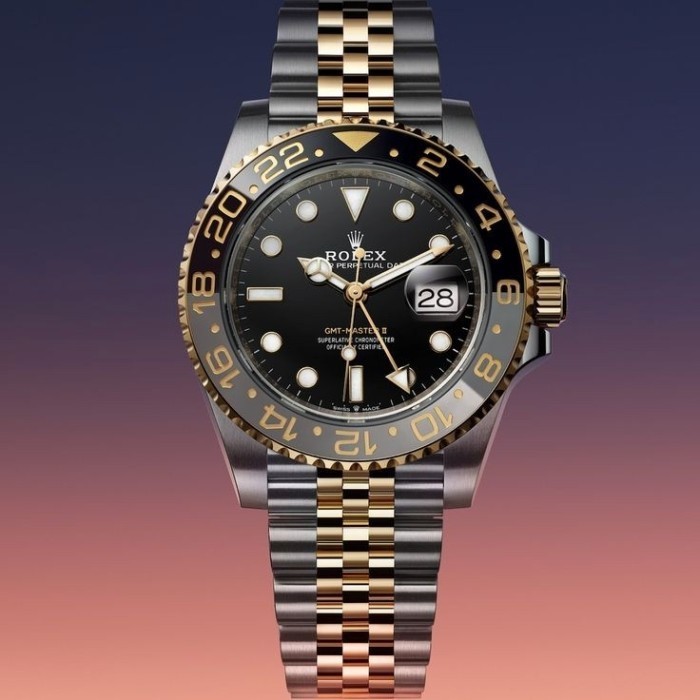 ✅New Ori Luxury Rlx Gmt Master Ii Gold Jubilee Two Tone 40Mm 116718Ln Clean 1:1 Terbatas