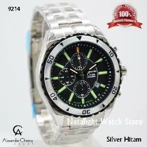 ✅Original Jam Tangan Pria Alexandre Christie Night Vision 9214 Terbatas