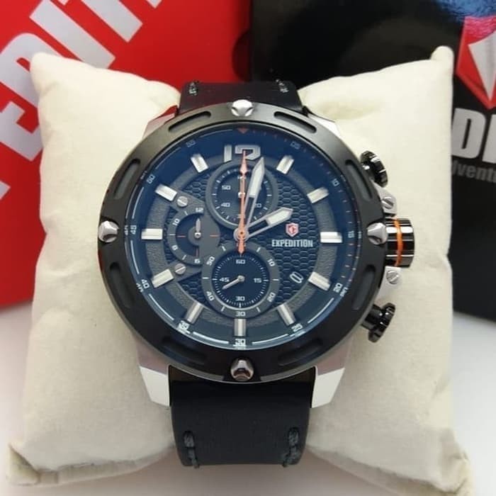 ✅Original Expedition E 6780 - Jam Tangan Pria Original Sport - Silver Black Terbatas