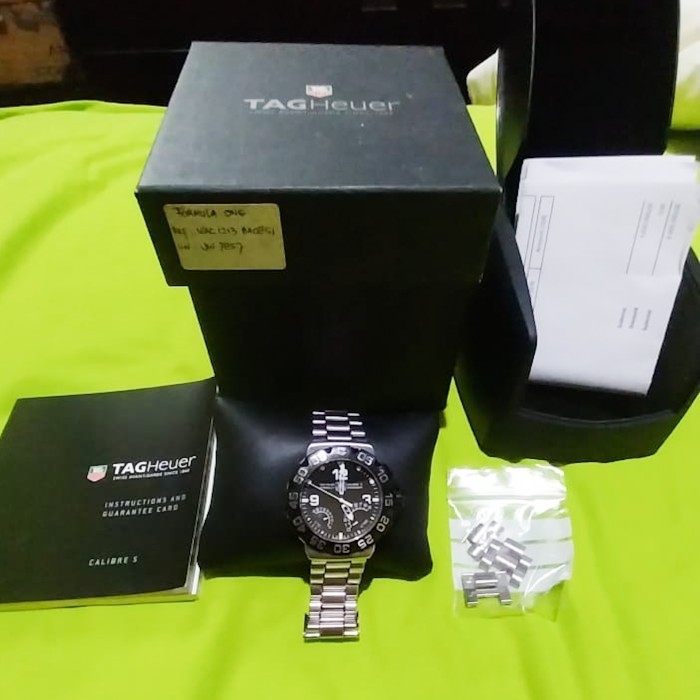 ✅Original Jam Tangan Pria Tag Heuer Formula 1 Calibre S Full Set Mulus Berkualitas