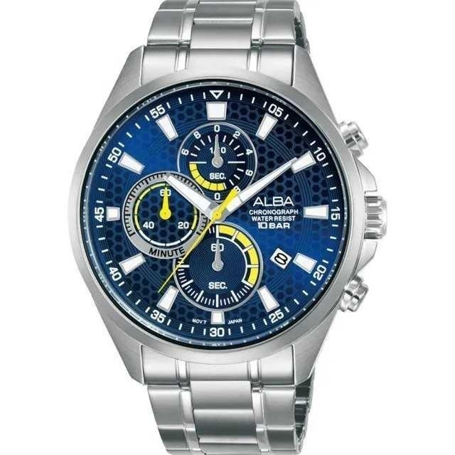 ✅New Ori Alba Men Chronograph Am3873X1 Am3873 Terbaru