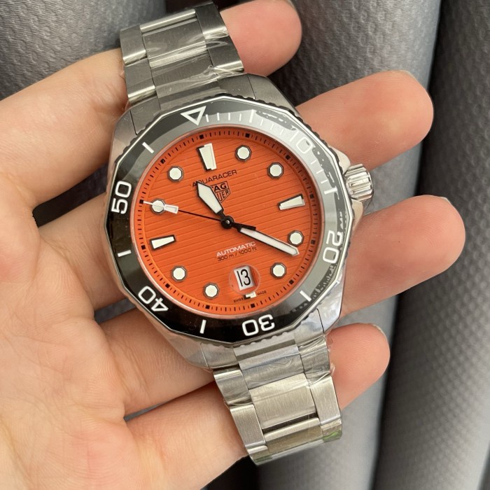 ✅Ready Tag Heuer Aquaracer Orange Automatic New 2022 Fullset Box  Paper Berkualitas
