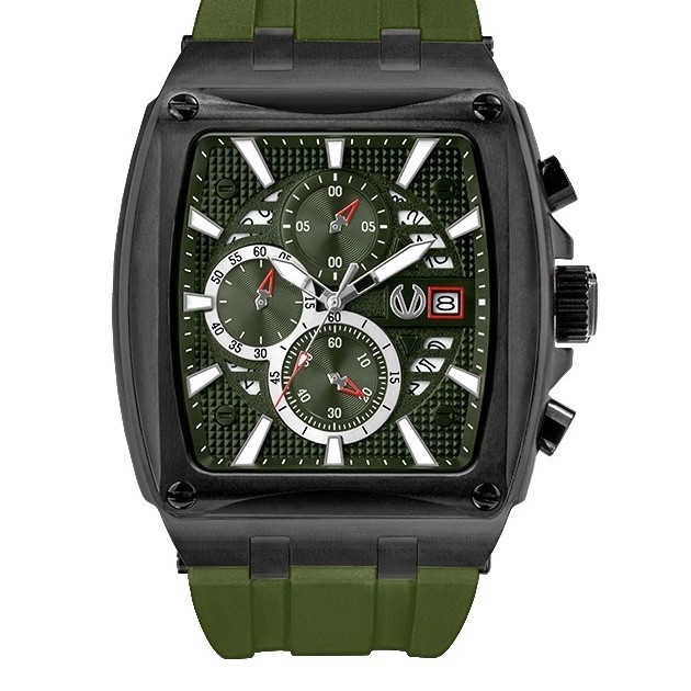 ✅Ori Jam Tangan Pria Original Christ Verra Cv12107G-36 Grn.Black Green Terbatas