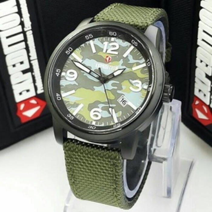 ✅Ready Jam Tangan Pria Expedition E 6671 M Green Black Green Terbatas