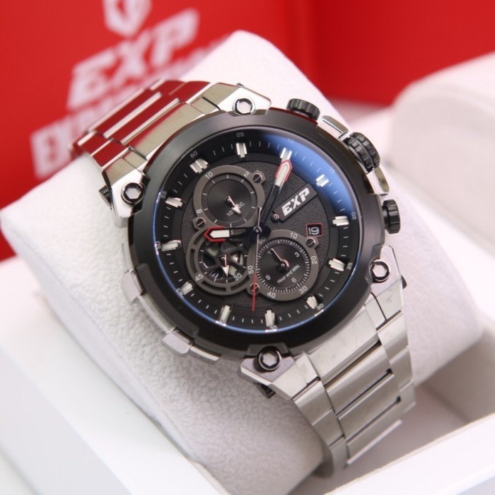 ✅New Ori Jam Tangan Pria Original Expedition E6841 / 6841  Silver Black  Terbatas