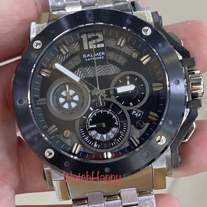 ✅Original Jam Tangan Pria Balmer 7935 B7935 B7935Mc Silver Black Stainless Steel Terbatas