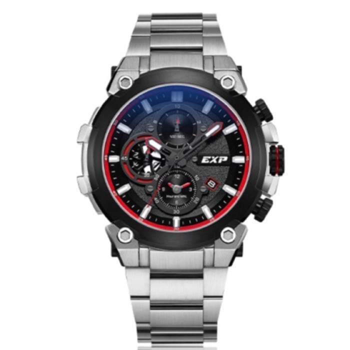 ✅Original Expedition 6841 Mc Silver List Red Pria Original Garansi 1Tahun Terbaru