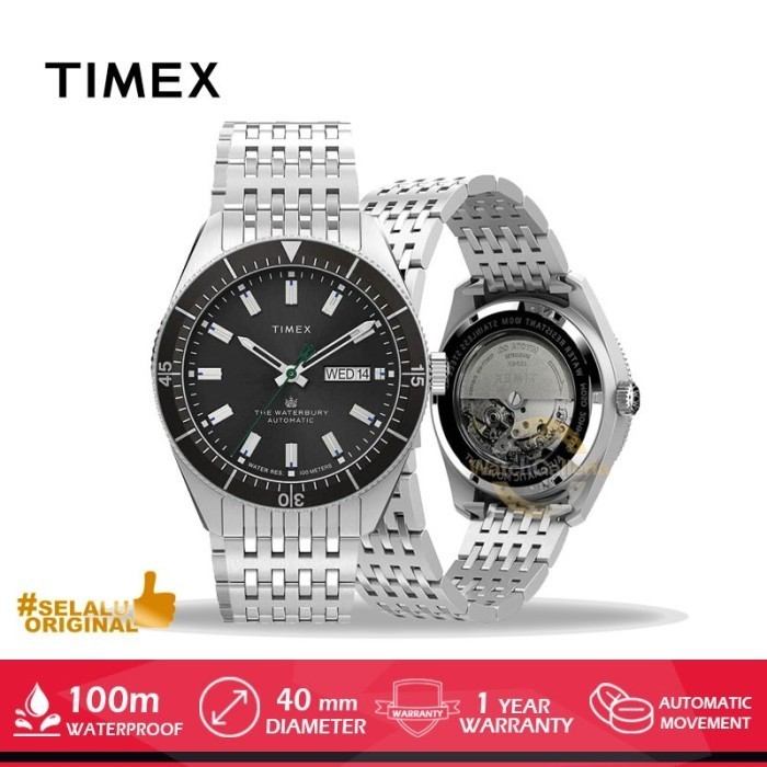✅Original Jam Tangan Pria Timex The Waterbury Dive Tw2V24900 Original Resmi Terbaru