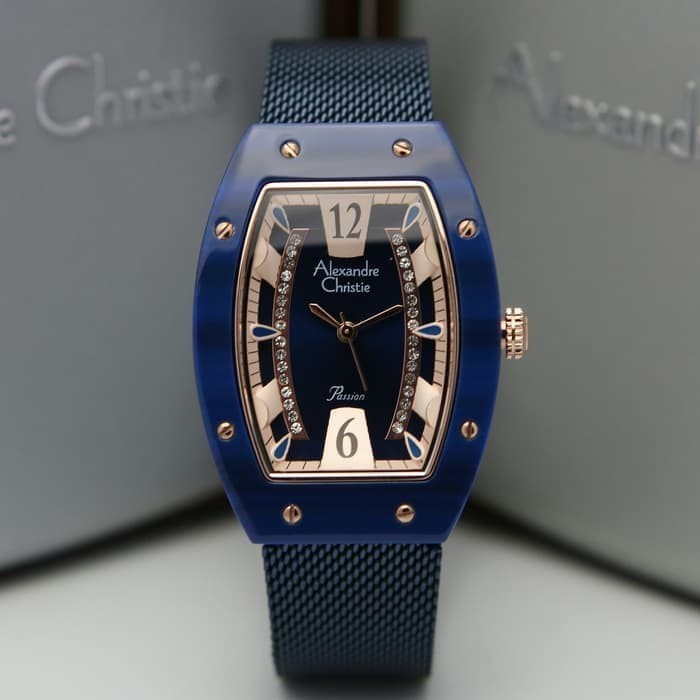✅Sale Alexandre Christie Ac 2778 / Ac 2778Lh Blue Rosegold OriginalGaransi Limited
