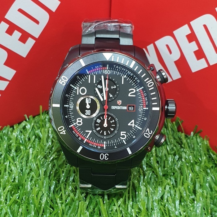 ✅Original Jam Tangan Pria Expedition E6795M - Hitam Merah Limited
