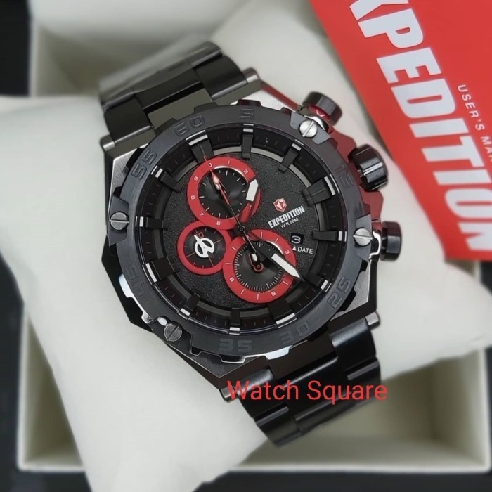 ✅Original Expedition Original E6797 Black Red Jam Pria Original Diskon
