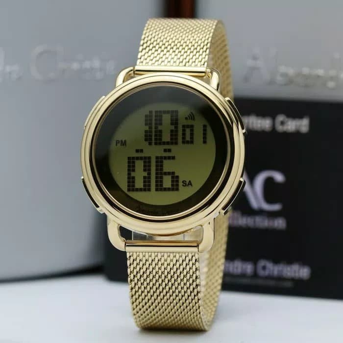 ✅Termurah Alexandre Christie Wanita Ac 9227 Lh Gold Digital Original Terbaru