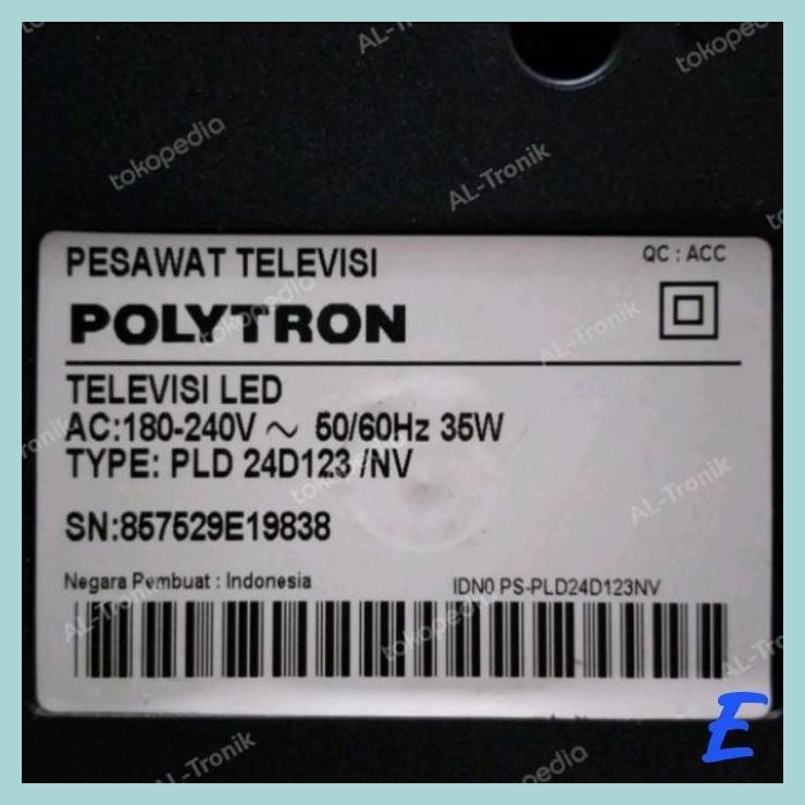 TCON COF PANEL TV LED POLYTRON PLD 24D123 LOGIC BOARD PLD24D123 24D