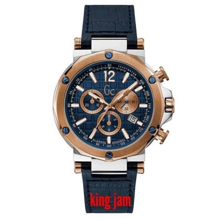 ✅Ready Jam Tangan Pria Guess Collection Y53001G7Mf Original Blue Gc Limited