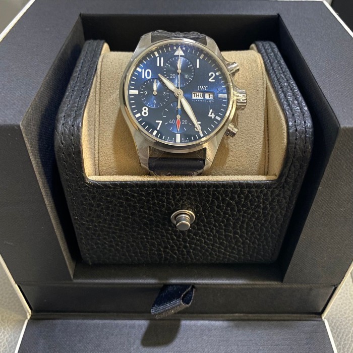 ✅Ori Iwc Pilot Blue Chrono Daydate New Model Limited