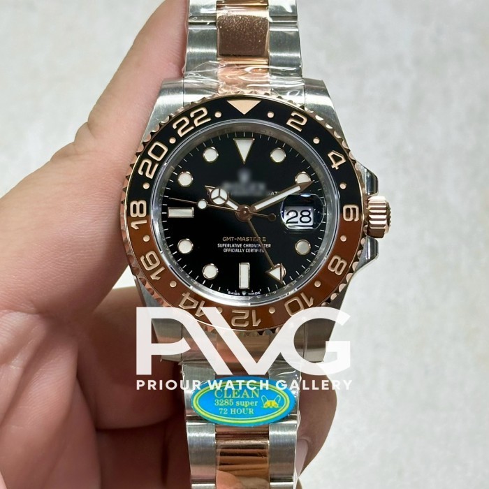 ✅Ori Jam Tangan Model Rl Gmt Mstr Ss/Rg Rootbeer Clean Factory Terbaru