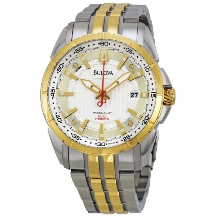 ✅Ori Bulova 98B169 Silver Gold Terbatas