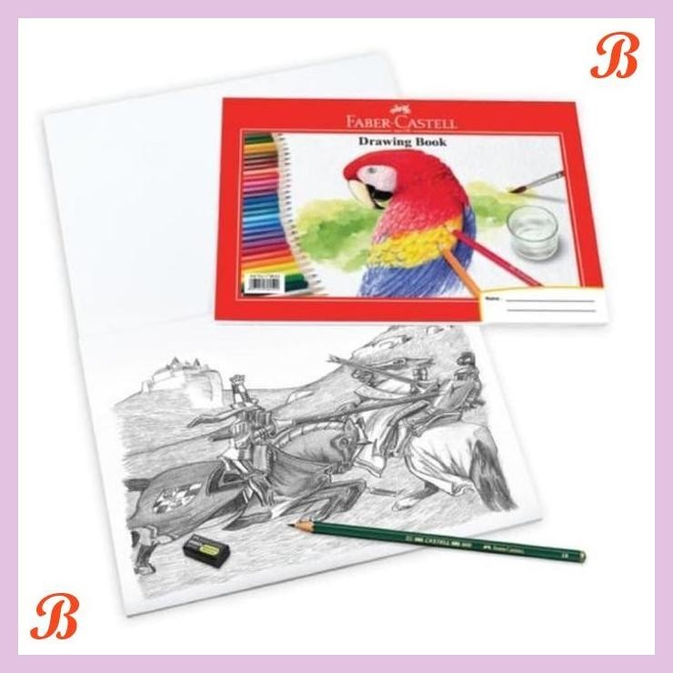 

| KG | FABER CASTELL DRAWING BOOK SKETCH PAD A4 BUKU GAMBAR & SKETSA A4