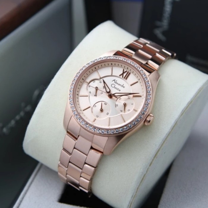 ✨Baru Alexandre Christie Ac 2827 Full Rosegold Ac2827 Wanita Original Terbaru