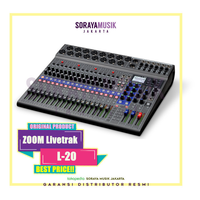Zoom L-20 Livetrak 20 Channel Digital Mixer Zoom L20 Audio Interface