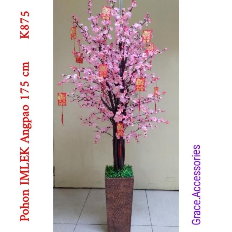 

UIP Pohon bunga Imlek meihua angpao 175cm 2 meter an 2 m sincia sakura tinggi besar