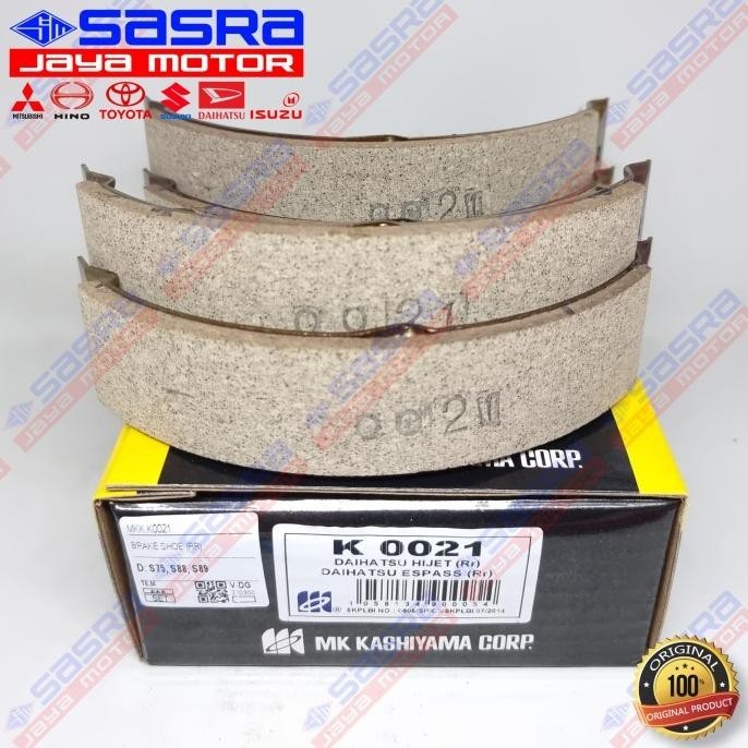 Brake Shoe/Sepatu Rem RR - S75|S88|S89 - MK KASHIYAMA K0021