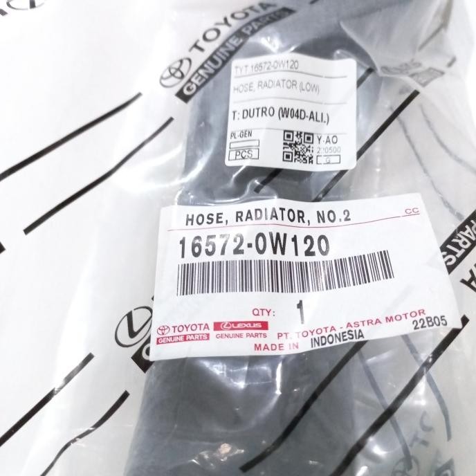 Radiator Hose Out/Selang Radiator Bwh Dutro|DYNA TOYOTA GENUINE