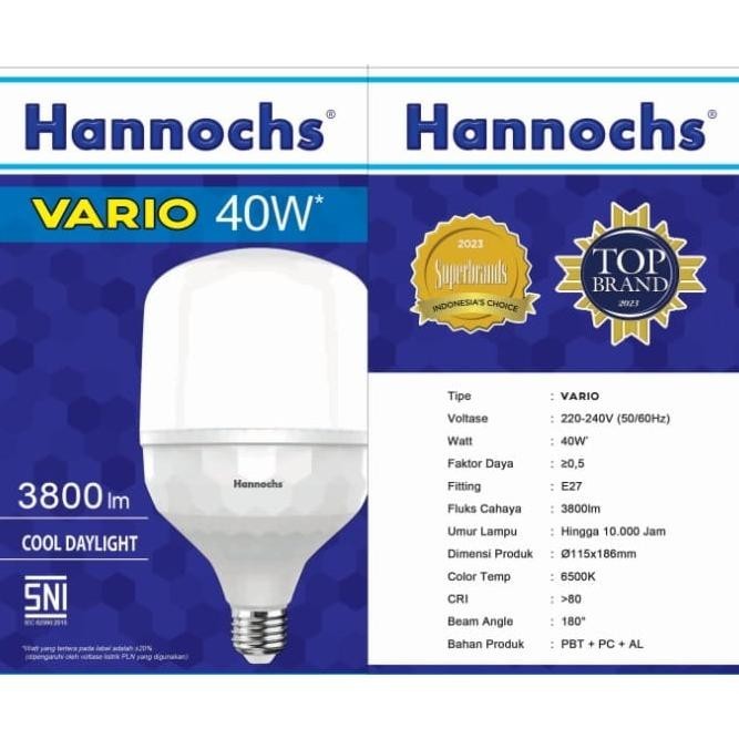 Diskon Besar Lampu Led Hannochs Vario 40 Watt Bohlam Led Hannochs Vario Kapsul 40W Tabung Diskom