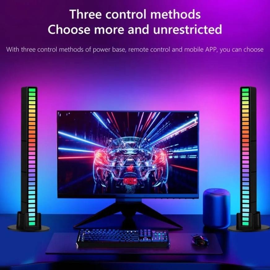 Bisa Cod Lampu Led Rgb Audio Musik Spektrum / Lampu Led Sensor Suara Diskom