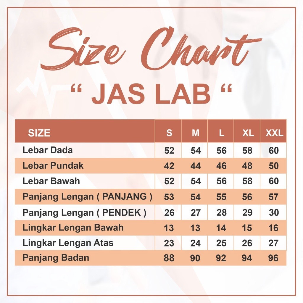 [OUR BEST] SPECIAL PRICE Jas Laboratorium Jas Lab Lengan Panjang & Lengan Pendek Jas Praktek Farmasi