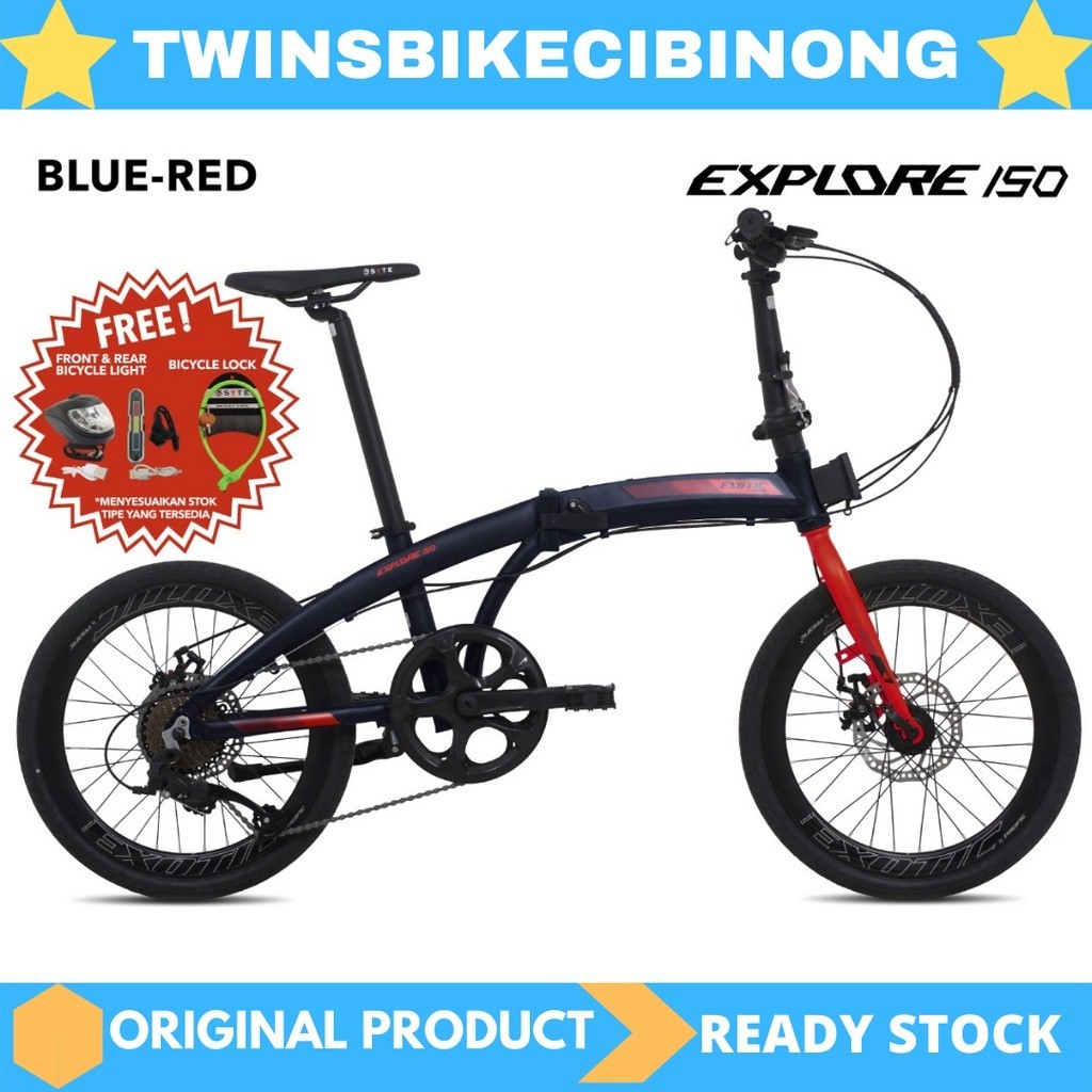 Sepeda Lipat 20 Exotic Explore 150 Alloy