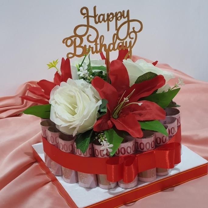 Terbaru Hadiah Ultah Kado Aniv Birthday Gift Istri | Money Cake Kue Uang