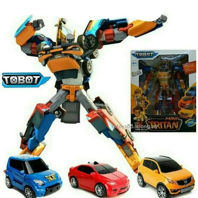 Tobot mini tritan gabungan 3 robot jadi 1 mainan robot tobot tritan ajiminfujiatiberkah