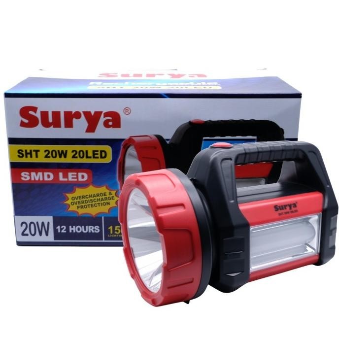 TERMURAH - Senter LED Surya SHT 20W+20LED Senter Tenteng Surya SHT20W+20LED