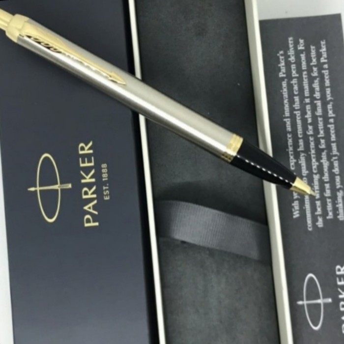 

[Baru] Pen Parker Im Brushed Metal Gt Bp M Black New Limited