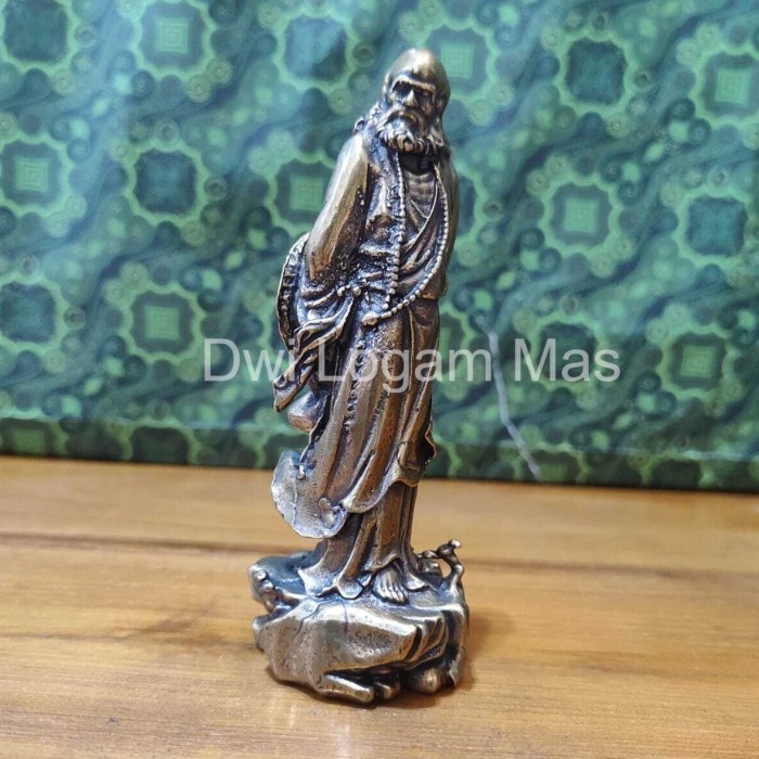 

[Baru] Patung Buddha Bodhi Dharma Tat Mo Co Su Kuningan 11Cm. Terbaru