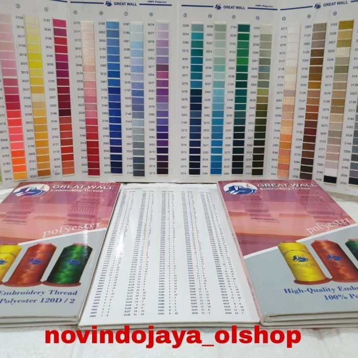 [COD] Katalog Benang Great Wall Polyester Limited