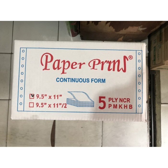 

[Baru] Paper Print Continuous Form 9.5 X 11 5 Ply Isi Full Kertas Continuou Terbatas
