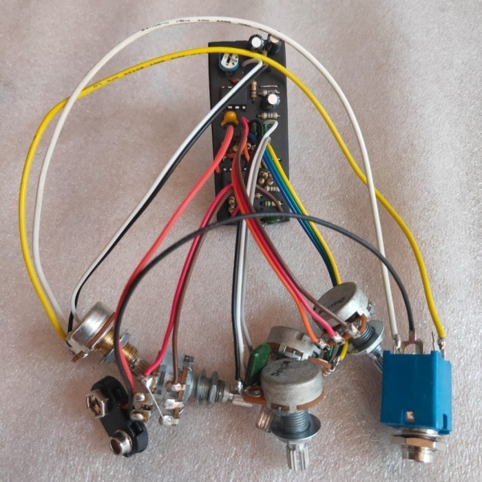 [COD] Preamp Bass Active 3 Band Amtech Volume Blend Bass Mid Treble Terbatas