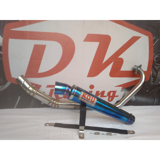 ✅New Ori Knalpot Racing Yamaha Vixion Kou Mahachai Fullsystem Terbaru