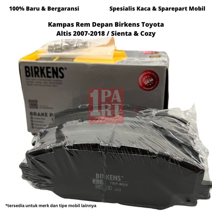 ✅Ready Brake Pad Kampas Rem Depan Birkens Toyota Sienta Metalic Terbaru