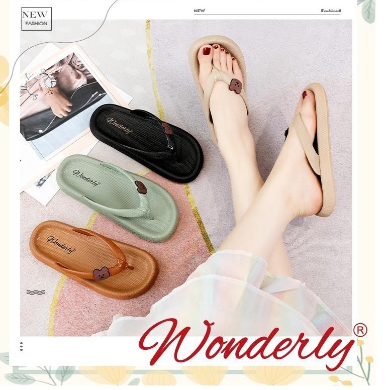 Sandal Jepit Flat Wanita Bear M2288 Pvc