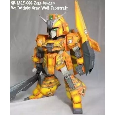 

SD Gundam MSZ-006 Z Ver.Tubolabo Gray Wolf - Papercraft