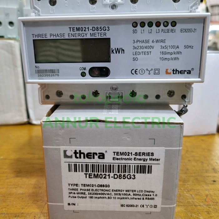 [Baru] Kwh Digital Thera Tem021-D85G3 3Phase 100A Berkualitas