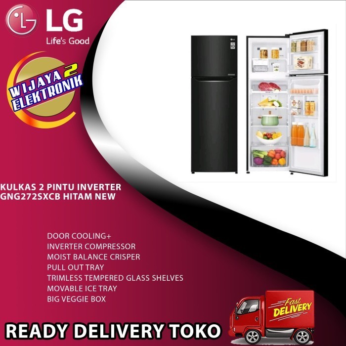 [Baru] Kulkas 2 Pintu Inverter Lg Gn-G272Sxcb Terbaru