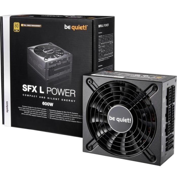 [Baru] Power Supply Psu Be Quiet Sfx L Power 600W 80 Gold Full Modular Berkualitas