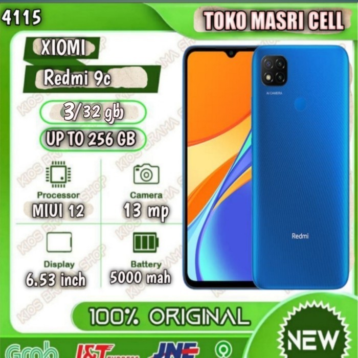 [Baru] Xiaomi Redmi 9C 3/32 Resmi Tam Berkualitas