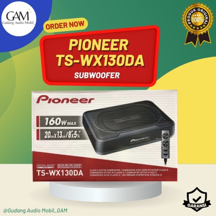 [Baru] Subwoofer Pioneer Ts Wx130Da Aktif / Subwoofer Kolong Pioneer Berkualitas